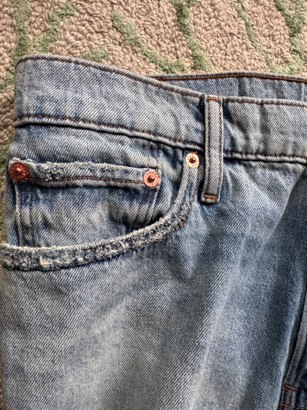 Lucky Brand boy midrise relaxed fit straight Jeans 14/32 - Picture 5 of 6